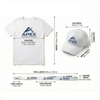 Conjunto de Uniforme Personalizado para Eventos Corporativos, Camiseta Promocional, Gorra de Béisbol y Cordón para Stand de Ferias Comerciales