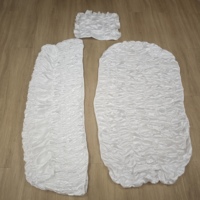 Tissus d'ameublement de cercueil en polyester taffetas satiné, style européen, pour décoration intérieure de cercueil, vente en gros