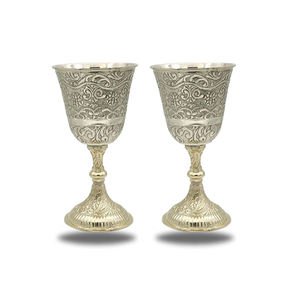 Copas de Vino Doradas Sopladas a Mano |   Copa de Degustación de Vino Tinto Transparente |   Cristalería para Regalos de Boda y Aniversario |   Vajilla de Lujo - Product Image 1