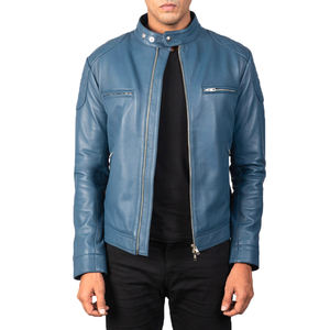 Vestes en cuir respirantes anti-vent pour hommes Veste en cuir automne hiver Veste classique pour hommes à vendre - Product Image 1