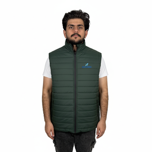 Chaleco Acolchado Grueso y Cálido Personalizado, Chaleco Acolchado sin Mangas con Capucha, Transpirable, con Múltiples Bolsillos, Talla Grande para Hombre - Product Image 1