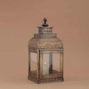 Ensemble de 3 lanternes marocaines en métal, design ajouré complexe, fabrication artisanale, fer et verre écologiques, porte-bougies d'ambiance pour la décoration de la maison - Product Image 5
