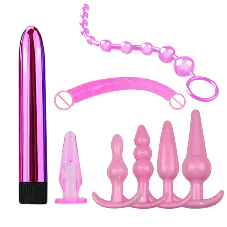 Silicone Plug Butt Plug Set 8 Pieces Plug Sex Toy Dildo Stimulation SM Erotic Sex Toy