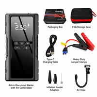 Professional 1800A 12V Heavy Duty 4 in 1 Battery Booster Tire Inflator Emergency Kit Portable Jump Starter with Air Compressor