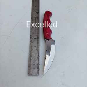 Couteau de chasse en acier inoxydable 440C personnalisé de vente chaude Skinner à lame fixe fait à la main avec manche en bois Pakka de 3mm d'épaisseur - Product Image 6
