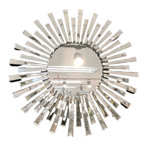 Direct Factory <b>Sale</b> Metal Silver Wall <b>Mirror</b> Decorative <b>for</b> Home Hotel Bedroom Dressing <b>Bathroom</b> Wall Hanging Wall <b>Mirror</b> - Product Image 1