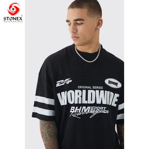 T-shirts pour hommes de haute qualité vintage lourd imprimé boxy lavage à l'acide t-shirt surdimensionné personnalisé boxy t-shirt hommes - Product Image 2