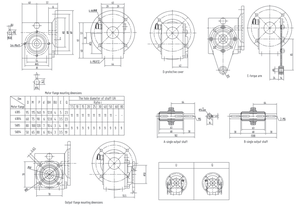 กระปุกเกียร์แบบหนอนสแตนเลส GMSS30พร้อมแกนล้อ304ทนทานต่อการกัดกร่อน - Product Image 2