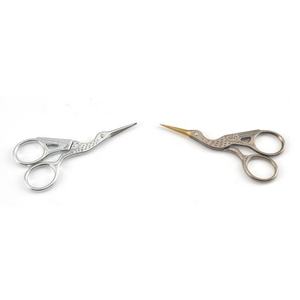 Tijeras de estilo Garza de acero inoxidable de primera calidad para arte de uñas tijeras de bordado en forma de cigüeña Color personalizado OEM Etiqueta Privada - Product Image 3