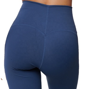 Nouveaux produits Leggings taille haute avec poches coton femmes Fitness Butt Lift Yoga leggings pour femmes logo personnalisé - Product Image 4