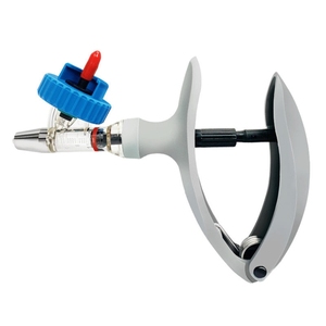 Jeringa Veterinaria Reutilizable de Acero Inoxidable de 5 ml, Pistola de Vacunación Automática Continua para Ganado, Perros/Caballos, DEBONAIRII DII-VI-106 para Mascotas - Product Image 1