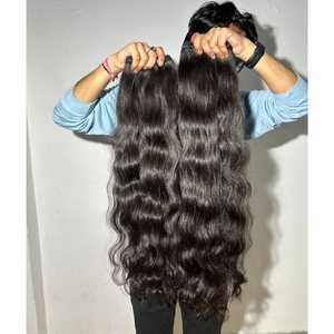 Paquete de cabello Remy indio virgen de grado 100% certificado, cutícula humana Real alineada, onda Natural sin procesar, precio razonable - Product Image 6