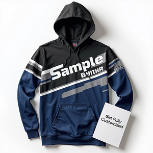 Sudadera con Capucha para Hombre, Personalizada, Estilo Urbano, Sublimada, Ajustada, Duradera, 100% Poliéster, Aspecto de Algodón - Product Image 3