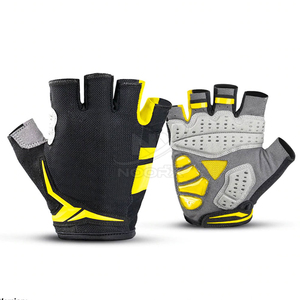 Gants de vélo fabriqués au Pakistan, prix bas, demi-doigts, haute qualité, gants de vélo pour hommes - Product Image 1