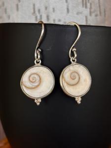 ต่างหูเงินแท้ 925 ชุบเงิน ประดับเปลือกหอยลายตาชิวาวา ทำมือ สำหรับผู้หญิง ราคาโรงงาน ลดราคา - Product Image 5