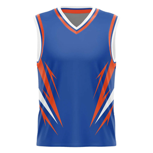 Maillot de basket-ball uni pour hommes Gym Sports Blank Sleeveless Basketball T Shirt Vest Tops Training Basketball Jersey - Product Image 1