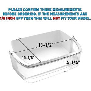 Étagère de porte droite pour appareils électroménagers (AAP73252202) compatible avec les réfrigérateurs LG, Kenmore, Sears pour usage domestique - Product Image 2