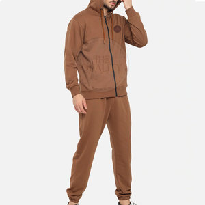 Chándales de hombre sólidos informales con capucha de invierno de etiqueta privada de alto fabricante 100% algodón ecológico de secado rápido transpirable - Product Image 2