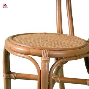 Nouvelle collection de meubles en osier pour enfants chaise en rotin chaise de salle à manger en rotin pour enfants avec coussin - Product Image 4