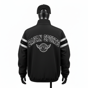 Veste Softshell 320 GSM Noire Coupe-Vent Chaude Doublure en Polaire Panneaux Latéraux Argentés Broderie Personnalisée Veste Softshell pour Homme - Product Image 5