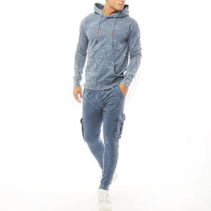 ชุดวอร์มซักเสื้อผ้าผู้ชายซักด้วยกรดออกแบบได้เองฉลากส่วนตัว - Product Image 1