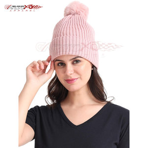 Travel Friendly 100% Wool <b>Beanie</b> for Women Easy to Fold Soft Knit Breathable & <b>Waterproof</b> Double Layer Winter Hat - Product Image 1