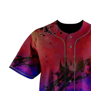 Camiseta de Béisbol Personalizada para Hombre, Cuello en V, Dos Botones, con Bolsillos, Talla Grande, Resistente, Absorbe la Humedad, Uniforme de Equipo - Product Image 5