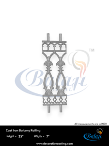 Grille de balcon en fonte de fer forgé de qualité supérieure, technique de moulage au sable, garde-corps robuste, panneau de clôture, portail extérieur personnalisé pour jardin - Product Image 5