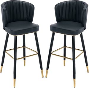 Eye Catching Modern Design Chair Soft Cushioning comfort Gray Metal Eco-Friendly Strong Seating Hot Selling Bar <b>Stool</b> for Hotel - Product Image 5
