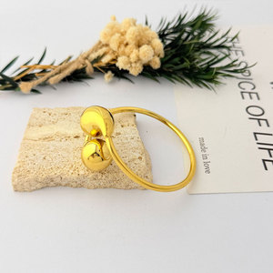 Waterproof Anti Tarnished Stainless Steel Fashion <b>Bracelet</b> & <b>Bangle</b> 14K 18K Gold Plated Tear Drop <b>Bracelet</b> For Women - Product Image 5