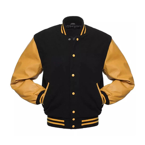 Veste de baseball universitaire unisexe, style varsity, printemps, formelle, broderie sur le devant, coupe ample, imperméable, pour étudiants de Chicago - Product Image 3