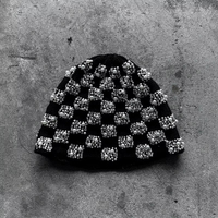 Gorro de Invierno de Alta Calidad para Hombre, Gorro de Punto con Pedrería, con Logotipo Personalizado, Precio al por Mayor, Estilo Personalizado OEM, Moda 2026