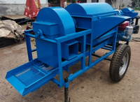 Grande Décortiqueuse Multifonctionnelle, Batteuse de Maïs, Batteuse de Riz et Blé, Machine à Battre le Maïs, le Soja et le Sorgho HJ-5TD900