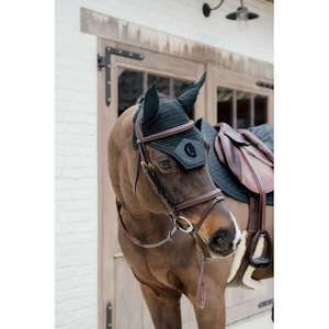 Brida trenzada Flash Noseband Brida de caballo de cuero genuino multicolor caliente Tamaño completo - Product Image 1