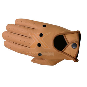 Gants de conduite en cuir imperméables de haute qualité avec sangle de poignet antidérapante et réglable pour une utilisation unisexe en extérieur - En stock - Product Image 5
