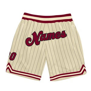 Industrie Direct Engro Sportswear Short de basket-ball noir marron-noir authentique confortable et personnalisé à fines rayures - Product Image 1