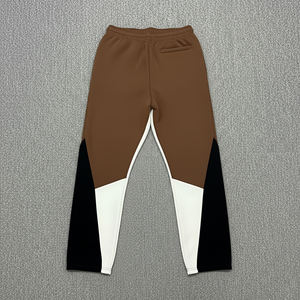 กางเกงวอร์มทรงหลวมขาบานสีสันตัดกันแบบสั่งทำพิเศษรุ่นใหม่ปี 2025 พร้อมปักโลโก้ตามแบบ  ผ้าหนานุ่มสำหรับผู้ชาย - Product Image 5