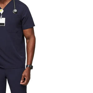 Scrubs pour infirmières hospitalières de qualité supérieure en polyester tricoté disponible dans toutes les couleurs et tailles faciles à porter en gros - Product Image 2