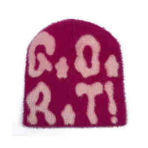 Nouveau design à la mode taille personnalisée élégant Mohair Beanie Cap vêtements d'hiver en plein air Beanie Cap à vendre - Product Image 1