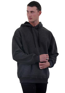 Vente en gros de sweat à capuche en molleton basique de couleur unie pour hommes sweats à capuche personnalisés sweats à capuche doublés en coton avec capuche fabriqué au Pakistan - Product Image 2