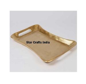 Plateau de service rectangle profond moderne en acier inoxydable avec bord roulé et poignées pour le stockage des aliments dans les restaurants de restauration - Product Image 2