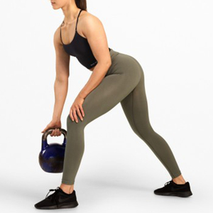 Mallas de mujer de tela elástica de alta calidad, cintura elástica, secado rápido, respetuoso con el medio ambiente, ropa de Yoga, cintura transpirable sin costuras - Product Image 3