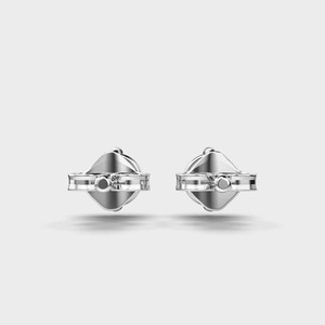 Pendientes de Diamante Cultivado en Laboratorio, Corte Solitario, Plata de Ley 925 Maciza, Baño de Rodio, Certificado IGI, Regalo para Aniversario o Fiesta - Product Image 4