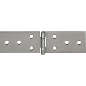 Bisagra para mesa VORMANN de acero inoxidable de 28 mm de alto y 80 mm de ancho, 1 mm de grosor, paquete de 10 - Product Image 1