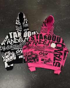 Chaqueta Deportiva Personalizada con Bordado, Unisex, Estilo Oversize, Impresión Digital, Sudadera Ecológica para Hombre, Impresión Serigráfica, Estilo Y2k - Product Image 4