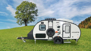 L'usine Ecocampor fournit directement une <span class=keywords><strong>caravane</strong></span> en forme de larme avec canapé et remorques de voyage pour salle de bain Type de produit - Product Image 5