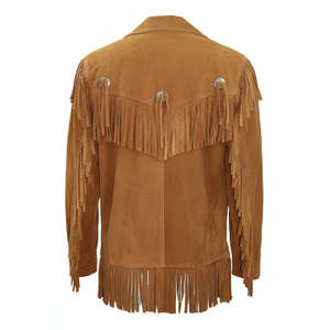 2026 <b>Vintage</b> Fringe Style Leather Cowboy <b>Jacket</b> for Everyday Western Fashion Quality Finish and Strong Durable Material Design - Product Image 3