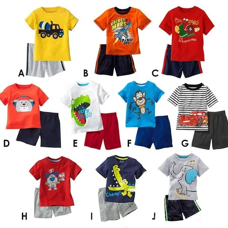 Fabriek Verkoop Kinderen Kleding Zomer Kids Shirt Korte Mouw Brief Afdrukken Jongens T-Shirt Casual Hoeveelheid Baby Katoen Bd D Tijd