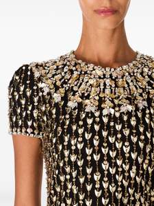 Robe courte pour la soirée décontractée de la fête et robe de travail décontractée col rond manches courtes pour la fête - Product Image 2