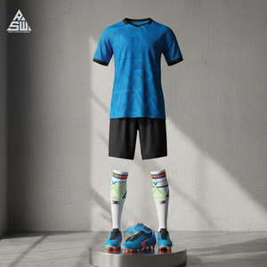 Conjunto de Uniforme de Fútbol de Verano Transpirable de Primera Calidad para Hombres y Niños, Jersey Moderno y Pantalones Cortos, Kit de Entrenamiento 100% Poliéster - Product Image 6